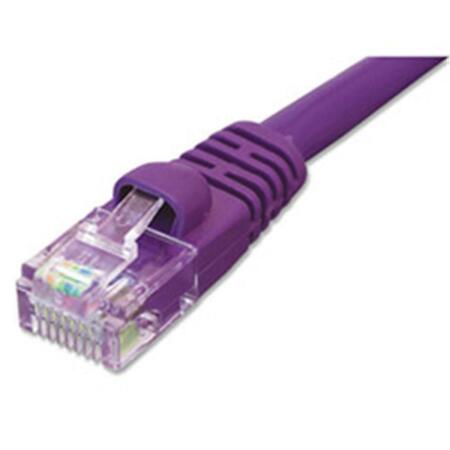 ZIOTEK CAT5e Enhanced Patch Cable- with Boot 25ft- Purple 119 5342